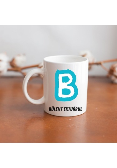 Kişiye Özel Baş Harf Ve İsimli Kupa Bardak