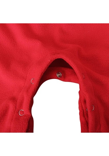 Noel Noel Baba Kostümleri Peluş Pamuk Romper Tulum Noel Şapka Bebek Giysileri İle 0-24 Ay İçin Çok Renkli