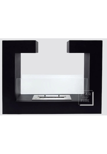 Starfire Stylish Taşınabilir Bioethanol Şömine Siyah