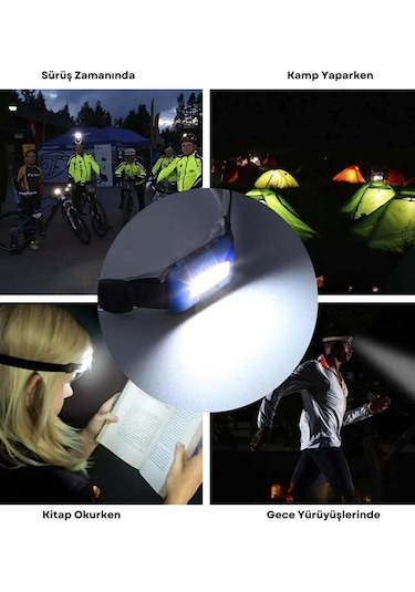 Gold Police 3W Çalışma ve Kafa Feneri Lambası Mavi