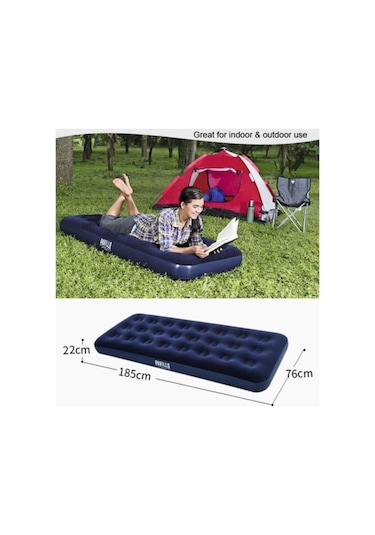 Bestway 67000,tek Kişilik Şişme Yatak 185x76x22 Cm Lacivert