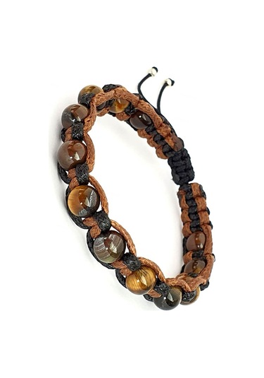 Kaplan Gözü Taşlı El Isi Doğal Taş  Bileklik