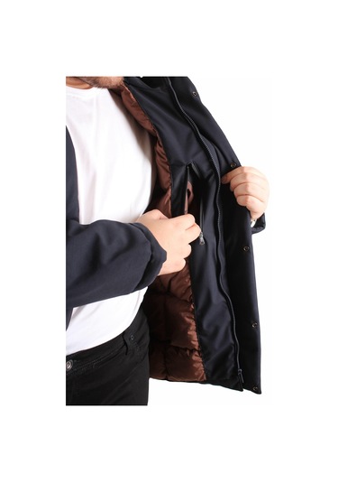 Starbattal Erkek Büyük Beden Kapüşonlu Mont Lujo 2504 Lacıvert Lacivert