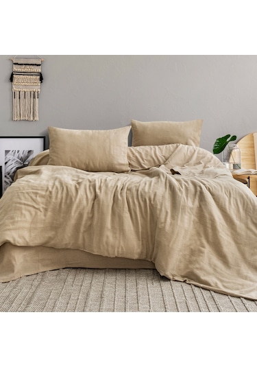 Schafer Home Etamine Pamuk Çk Nevresim Takımı 4 Parça-cappuccino Cappuccino