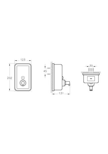 VitrA Arkitekta Köpük Dispenseri Krom  A44507
