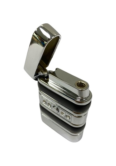 Shayu Pürmüzlü Çakmak Gümüş Füme Zirkon Taşlı Gümüş