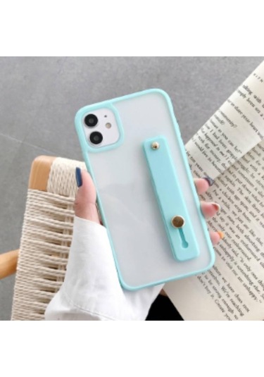 Akıllı Telefon İçin Ayarlanabilir Basit Renkli Silikon Taşınabilir Stand Tutucu Telefon Braketi Göl Mavisi