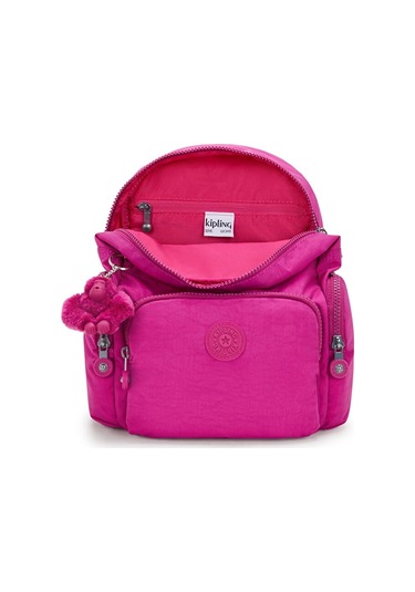 Kıplıng City Zip Mini Küçük Boy Sırt Çantası Pembe Glowıng Fuchsıa Pembe