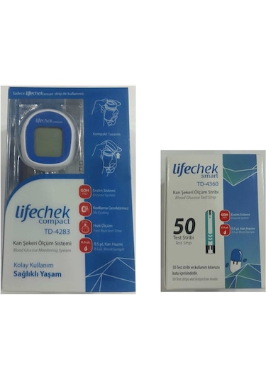 LifeChek Compact TD-4283 Kan Şekeri Ölçüm Cihazı + 50 StripTD-4360