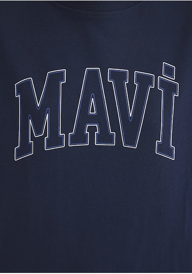 Mavi - Mavi Logo Baskılı Lacivert Tişört 1611193-70488 Lacivert