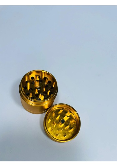 Çelik TutunÖğütücü 4Kademeli Paslanmaz Grinder GoldRenk//40mm