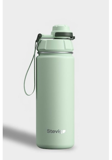 Stevig 1 Hand Leak-proof Sızdırmaz Çelik Termos 500 Ml Smoke Green St-221