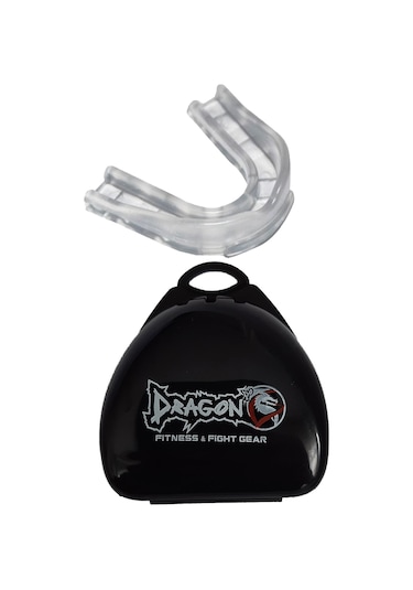 Dragondo Boks Bandajı Elastik Bandaj Çift Ve Dişlik 2'li Set Siyah