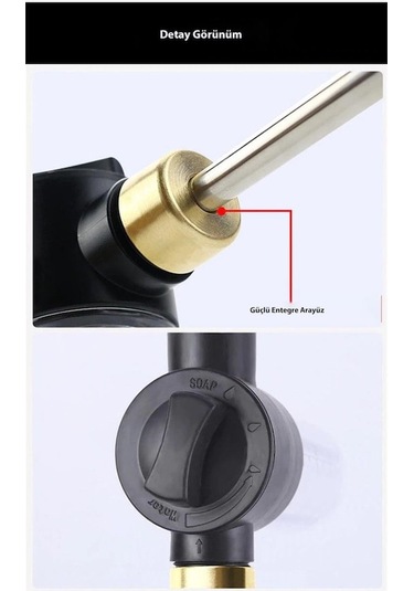 Besthome1 Dailytech Bahçe Sulama Araba Yıkama İçin Basınçlı Su Köpük Tabancası