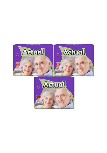 Actual Yetişkin Bel Bantlı Hasta Bezi 3 x 30'Lu
