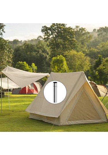 Şömine 30/40 Cm 6cm Çap Paslanma Önleyici Baca Egzoz Borusu 30cm