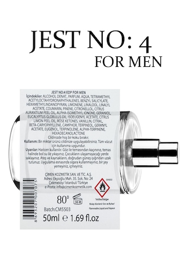 Jest No:4 Edp For Men