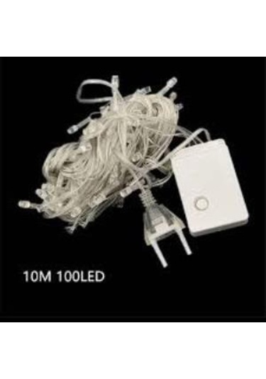 Dekoratif İp Led Yılbaşı Işık 10 Mt 100 Led Animasyonlu Eklemeli
