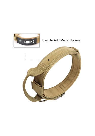 Geeroyoo Dayanıklı Nylon Askeri Köpek Tasması, Hızlı Açma Tokalı, Yeşil L Boy Yeşil