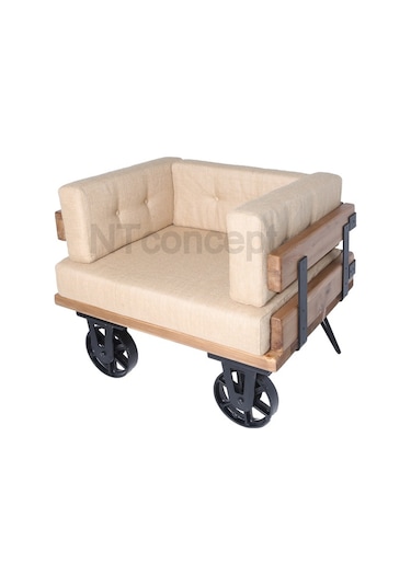 Ntconcept Ntconcept Masif Ağaç Loft Koltuk (353417912)