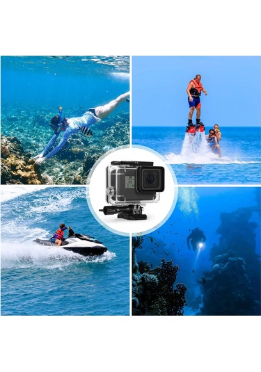 Yifomall "gopro Hero 5/6/7 Sualtı Kılıfı - 45 Metre Su Geçirmez, Darbeye Dayanıklı Koruma"