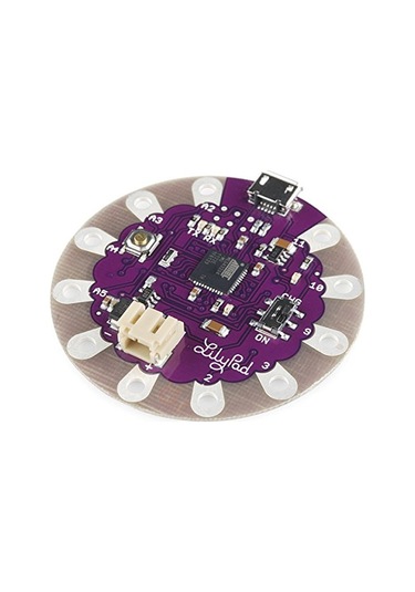 Lilypad Geliştirme Ana Kurulu - E -textil Ve Giyilebilir Gümüş Dolar Boyut Arduino