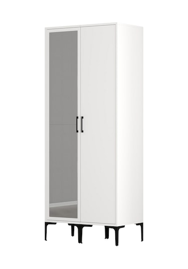 Variant Kumsal 2 Kapılı Rs Gardrop - Beyaz / Beyaz