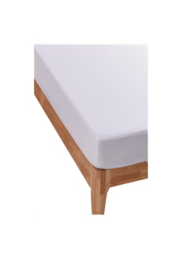 Altın Karma 200x200 Cm Fitted Alez Çift Kişilik Sıvı Geçirmez Micro Kumaş Beyaz