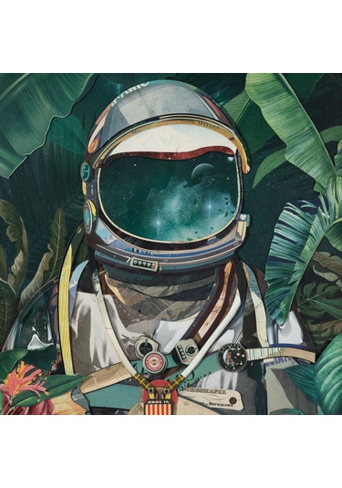 Mudo Home Astronot Çerçeveli Pano 72x90 Cm