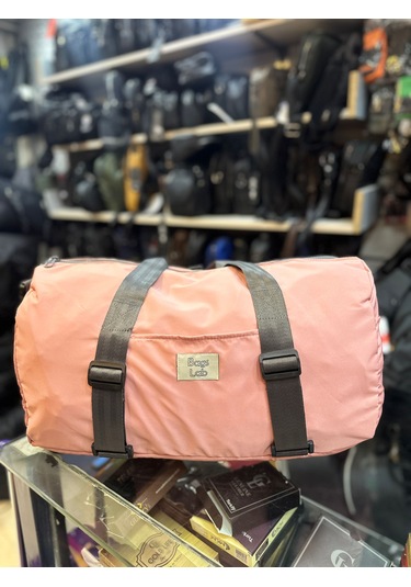 Bagslab Pembe Su Geçirmez Kumaş Seyahat Spor Çantası-1010 Pembe