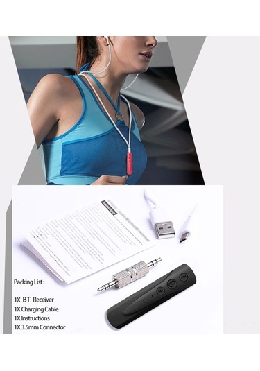 Fortunelane Kablosuz Bluetooth Alıcı - Taşınabilir 4.1 Ses Adaptörü, Araç Ve Hoparlörler İçin Kablosuz Müzik Keyfi