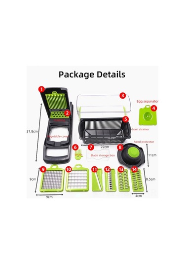 Maiyame Paslanmaz Çelik Meyve Sebze Dilimleyici - Çevre Dostu, Soyucu, Sarımsak Pres Ve Taşlama İşleviyle Mutfak Aleti Wy088 Cıq Sertifikalı Diğer