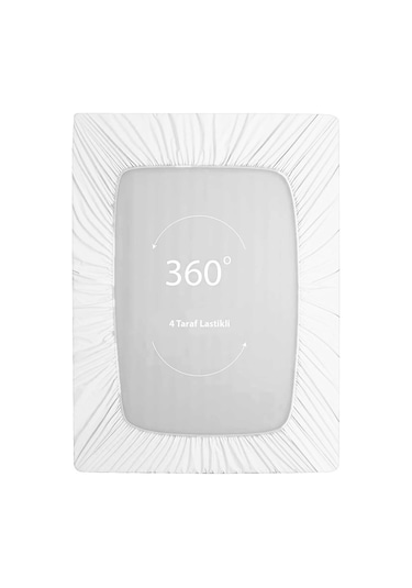 Soley Jersey %100 Pamuk Tek Kişilik 120 X 200 Lastikli Çarşaf Renksiz