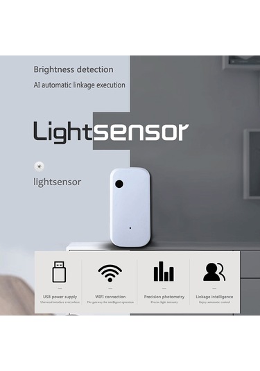 Jeemson Tuya Wifi Akıllı Işık Sensörü - Işık Seviyesi Tespiti Ve Otomatik Bağlantı Kontrolü Yk-gzs-01 1 ADET