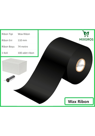 110x74 Metre Wax Ribon 100 Adet 100