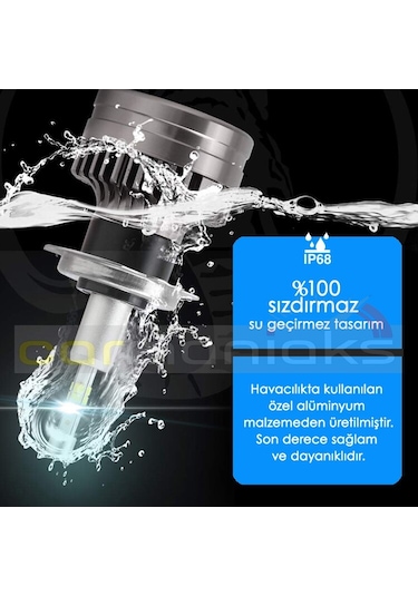 Led 360 M8 H4 Full Power Csp 360° Led Xenon Far Ampul %100 Canbus