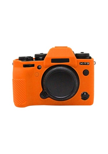 Fujıfılm Xt3 İçin Puluz Soft Silikon Koruyucu Kılıf Turuncu Diğer