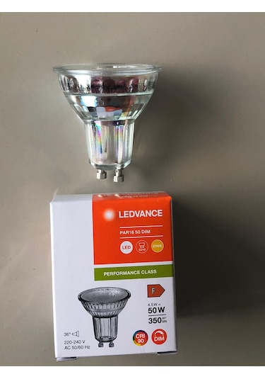3 Adet Ledvance Gu 10 Dimli Led 4.5w 50w 350 Lümen 2700 Kelvin