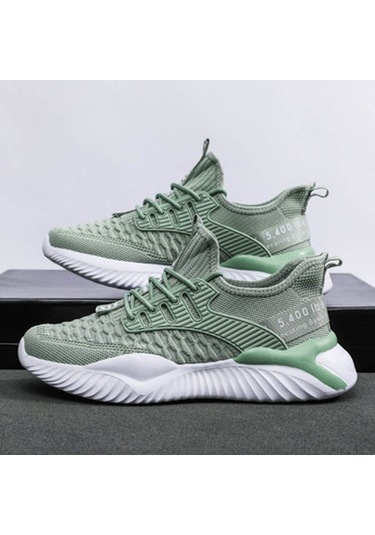 Teltree Erkek Zm-68 Yeşil Spor Ayakkabı 43 Numara - Nefes Alıcı Uçucu Dokuma, Kayışlı, Günlük Kullanıma Uygun, Dayanıklı, Trendy Diğer