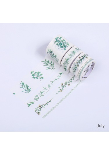 Lemestar "4'lü Dekoratif Washi Bant Seti - 30mm, 15mm, 5mm Genişlik, Dıy Ve Scrapbooking İçin Renkli Yapışkanlı Bantlar"