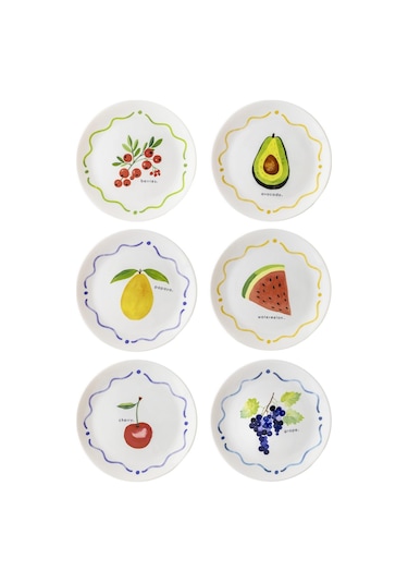 The Mia Furutta Pasta Tabağı 6lı Set 19 Cm