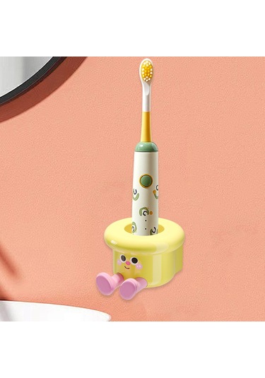 Homyl Diş Fırçası Tutucu Duvara Monte Banyo Düzenleyici Otel Sarı