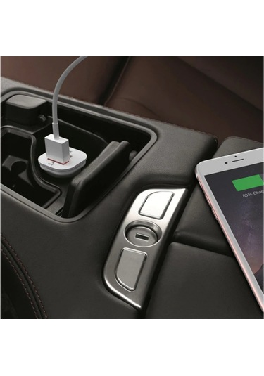 Kosona Beyaz 30w Qc4.0+pd Çift Usb Arabalığın Şarj Cihazı, 5a Type-c Arabalığın Sigara Çakmak Soketi, Akıllı Sıcaklık Korumalı, 12-24v Geniş Voltajlı