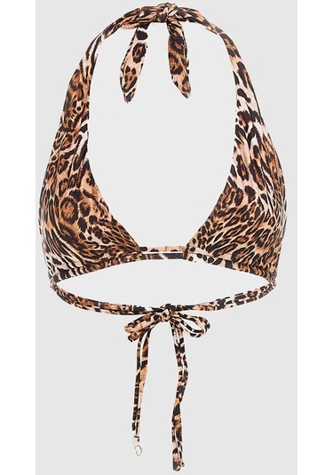 Guess Bayan Bikini Üstü E4gj21 Mc04r P122 Leopar