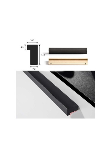 Mobilya Kulpları Mobilya Kulpları 2 X 90 L Kapı Kolları İç Mekan Mobilya Kulpları, 96/128/196 Mm