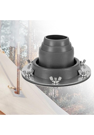 Homyl Çadır Için Soba Krikosu Esnek Çatı Tipi Seyahat Gri Gri