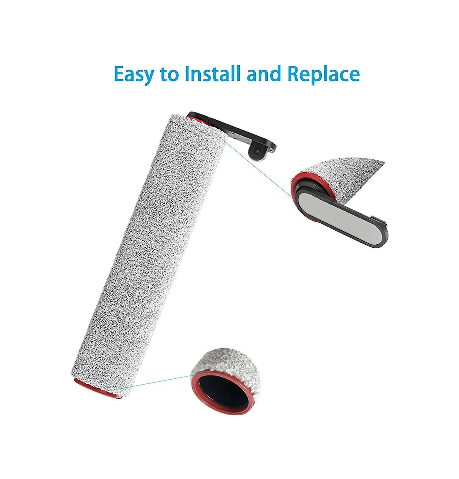 H12 Pro / M13beta / H12 Zemin Yıkama Makinesi Aksesuarları İçin 6 Adet Yedek Rulo Fırça Hepa Filtresi