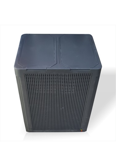 Renkli Beyaz Çift Bölmeli Kapaklı Delikli Hava Alan Demonte Kirli Gri