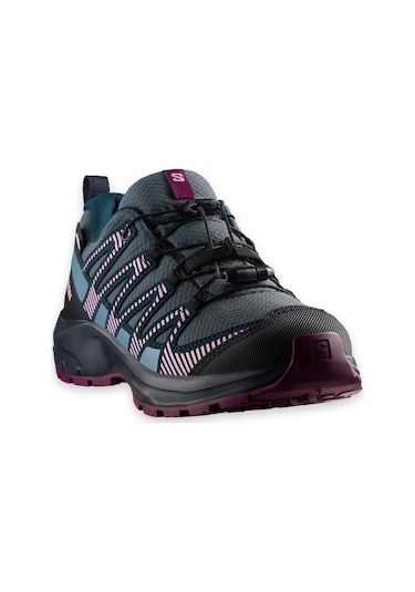 Salomon 414339 F Xa Pro V8 Cswp J Siyah-Mor Çocuk Ayakkabı Siyah - Mor