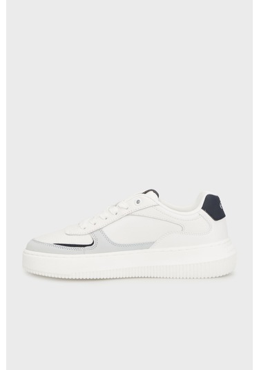 Calvin Klein Bayan Ayakkabı Yw0yw02001 060 Beyaz-lacivert Beyaz-lacivert